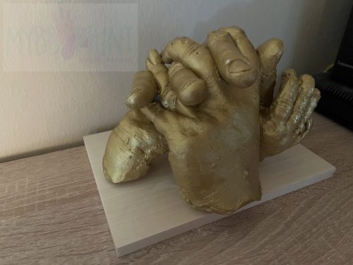 MybbPrint XL FELNŐTT kézszobor készítő készlet - 2 felnőtt kezéhez szett  - lenyomat lábszobor
