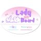 MybbPrint - Bébi biztonsági autó matrica - Lady on board - kislányos